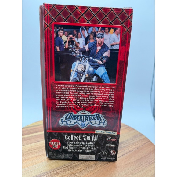 WWF Rumble Heads Undertaker Bobblehead Deadman Inc Series 1 Collector Edition - Picture 2 of 3